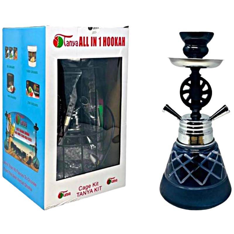 Tanya Cage Hookah All In One Kit | 2 Hose | 20 inch | Assorted Colors product image